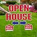 VictoryStore Realtor Yard Letters: Open House Yard Decoration Letters, Arrows and Open House Signs Includes 26 Stakes