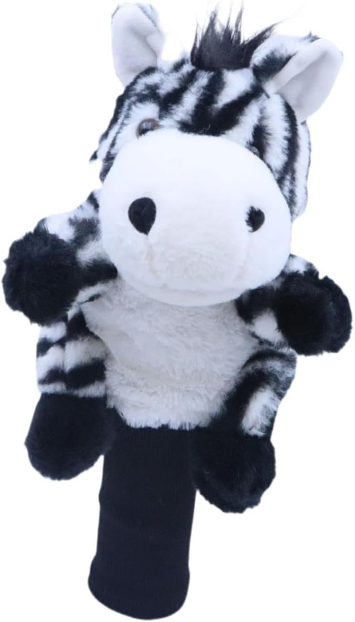 Soft Plush Golf Wood Driver Headcover Golf Club Head Cover Stuffed Knitted Gift Golf Supplies for Festivals Sports Adults