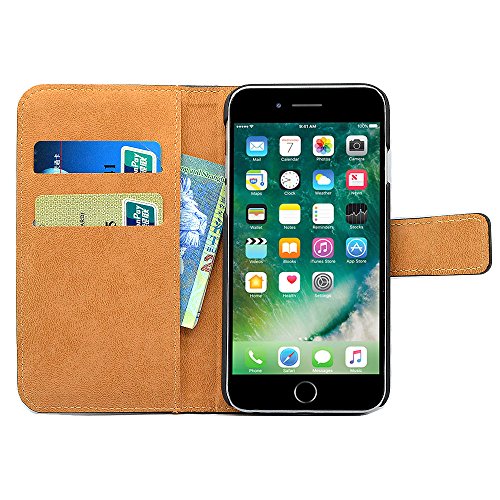 FinestBAZAAR Custodia a portafoglio in pelle