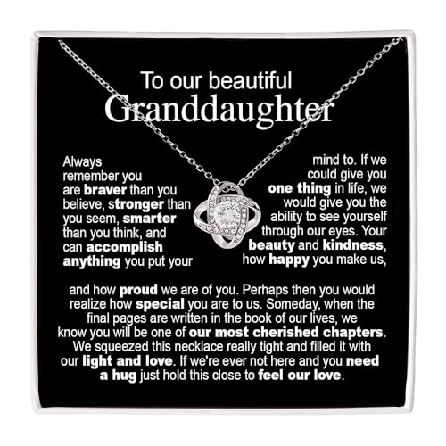 Granddaughter Necklace From Grandma, Granddaughters Gifts From Grandpa, Grandmother And Granddaughter Necklace, Birthday Ideas, Christmas Gifts For Granddaughters, Jewelry For Her From Grandparent