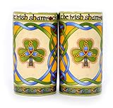 Irish Salt and Pepper Shaker Celtic Design Shamrock