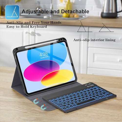 Supveco Keyboard Case for iPad (A16) 11th Generation/10th Generation 2025/2022 - Image 7