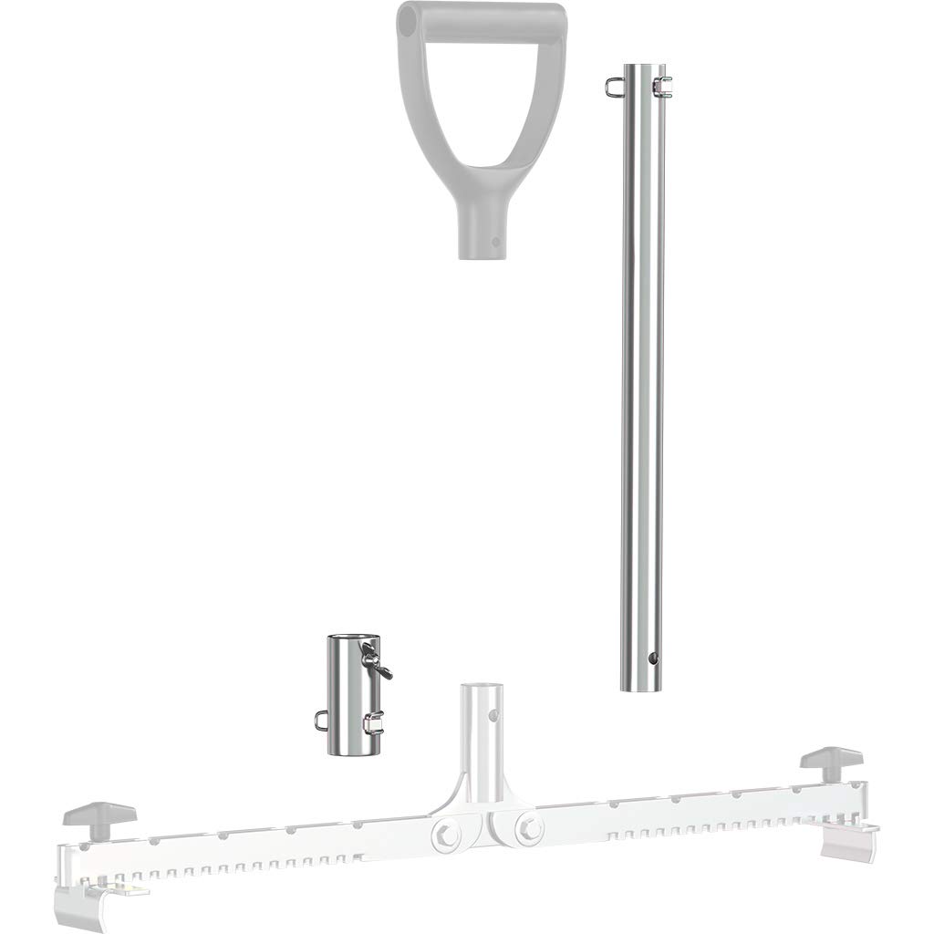 LANGFIT® Zubehör - Verlängerungs-Set 40cm für Plattenheber mit normalem Griff - Schonend für Rücken und Hüfte! Tragkraft bis 60kg - Made in Germany - MS-PH-VS400