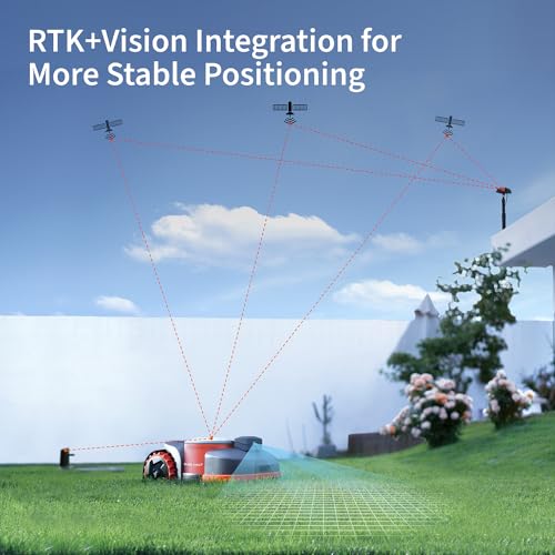 Navimow H800N-VF Robot Lawn Mower Perimeter Wire Free 0.20 Acre Rtk+Vision Robotic Lawnmower thumb #1