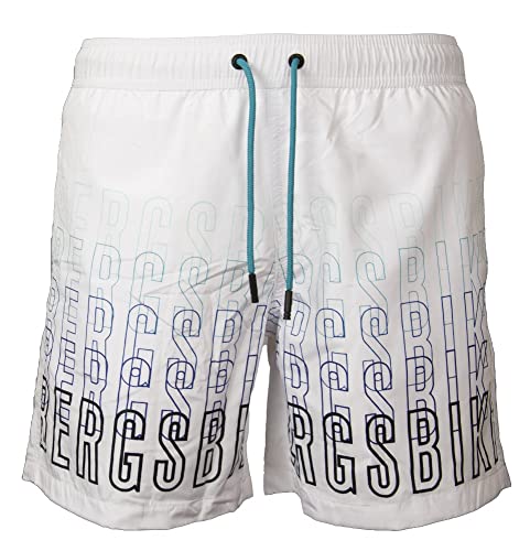 Boxer mare uomo BIKKEMBERGS piscina swimwear coulisse esterna e tasche laterali articolo BKK1MBM02 SERIES OUTLINE GRADIENT