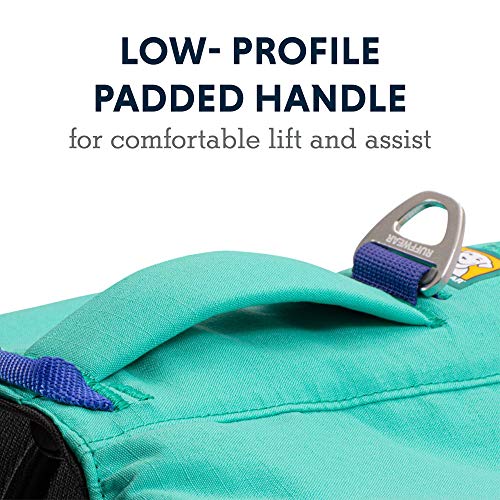 RUFFWEAR Hunderucksack, Bequeme Satteltasche für Tageswanderungen und Längeres Tragen, Für Große bis Sehr Große Hunderassen, Front Range Day Pack, Farbe Aurora Teal, Größe L/XL