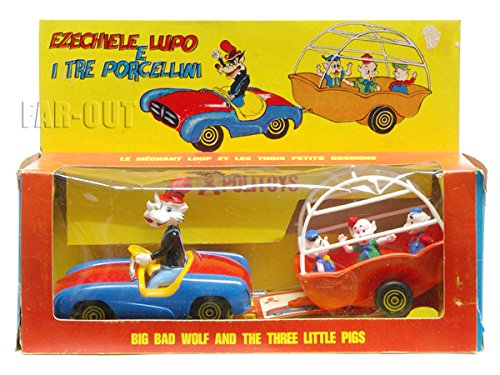 3匹の子ぶた 狼 ミニチュアフィギュアセット Amazon | 3匹の子ぶた w/オオカミ フィギュア メタルダイキャスト カー