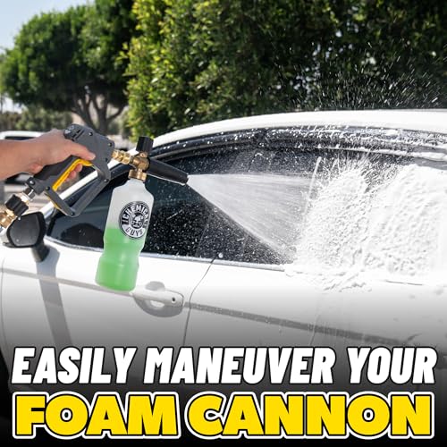 Image of Chemical Guys Snubby Pressure Washer Gun with Foam Cannon Attachment - Short Handle for Gas and Electric Pressure Washers, Foam Sprayer Ideal for Car Washing, Detailing, and Home Cleaning Projects