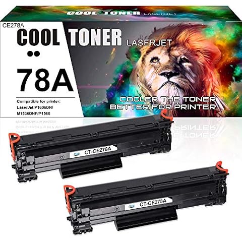 Cool Toner Compatible Toner Cartridge Replacement for HP 78A CE278A Laserjet P1606DN LBP6230DW LBP6200D P1566 M1536 MFP P1560 P1606 LBP6200dw LBP6230d (Black,2-Pack) Cover