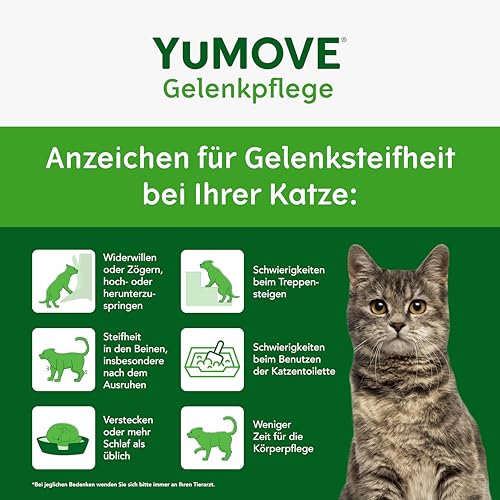 YuMOVE Grünlippmuschel Katze Ab 8 Jahren - 60 Sprinkle Kapseln - 100mg Jede Kapseln Patent Angemeldet ActivEase Grünlippmuschelextrakt - Natürlicher Gelenk Komplex Für Katze & Tägliche Beweglichkeit