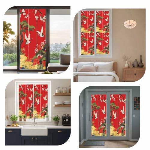 Vinilo Decorativo para Ventana 18x40 pulgadas Rojo miniatura 7
