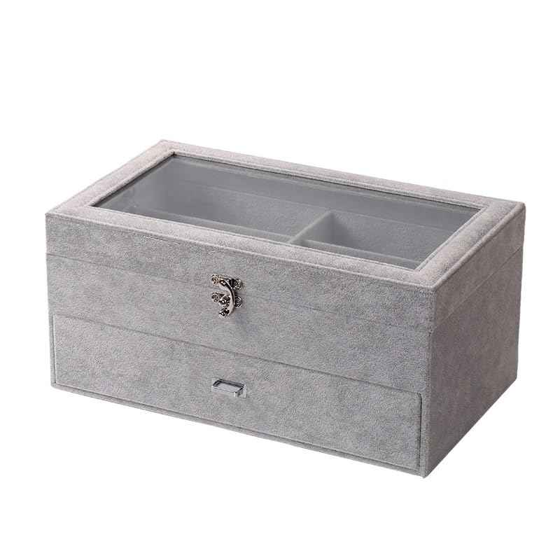 Brillenaufbewahrungsbox, Mehrgitter-Schublade for Zuhause, Sonnenbrillenständer, große Kapazität, tragbare Desktop-Ornamente Brillenetui für Damen