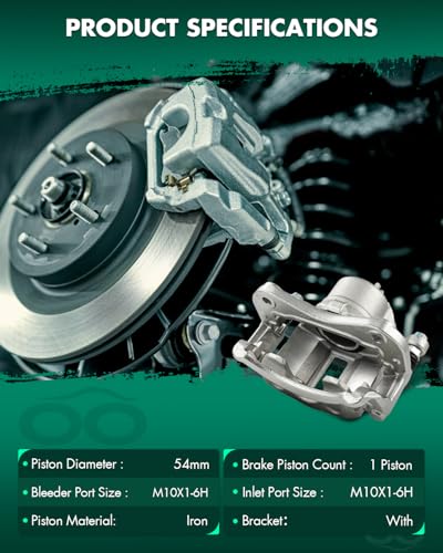 Image of SCITOO 19B2848 19B2849 Front Left & Right Disc Brake Calipers Assembly w /Bracket For Hyundai For Elantra 2002-2005