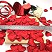 Grunyia Heart Confetti Decoration - Romantic Decor for Valentine's Day,Mother's Day,Birthday,Anniversary,Thanksgiving,Christmas,New Year (400PCS, Red)