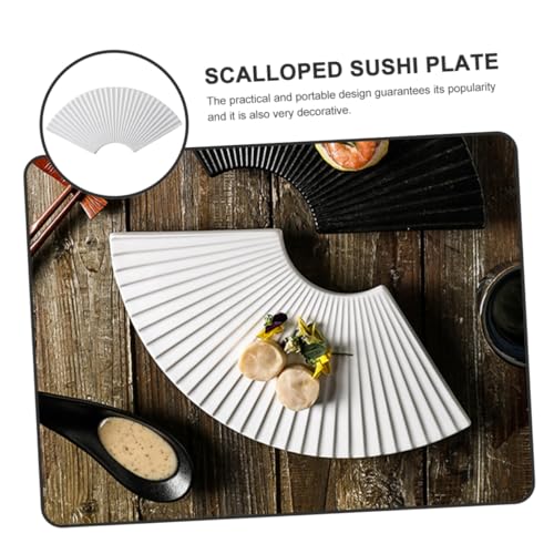 Plato sushi cerámico para servir postres y aperitivos miniatura 5