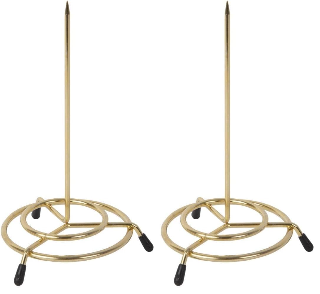 Olympia Receipt Spike, Gold, Stainless Steel, Size: 150(H) x 150(Dia), Bill Spike, Order Spike, C568