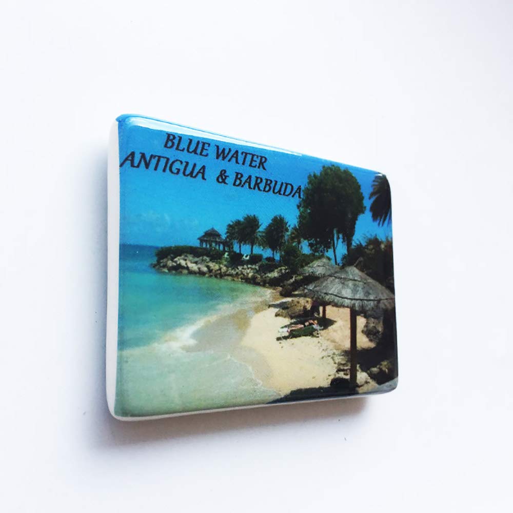Antigua e Barbuda Magnete per frigorifero con cristallo per souvenir turistico, collezione regalo