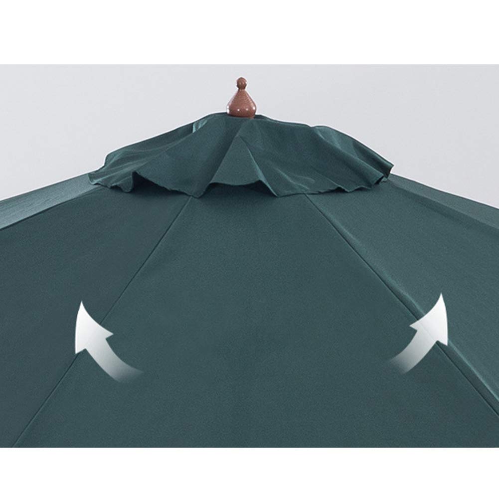 Parasol ogrodowy, 2,7 m, przeciwsłoneczny parasol ogrodowy, duży, patio, zewnętrzny baldachim z aluminium, łatwy do otwarcia, ochrona przed promieniowaniem UV, na plażę, basen, patio, do