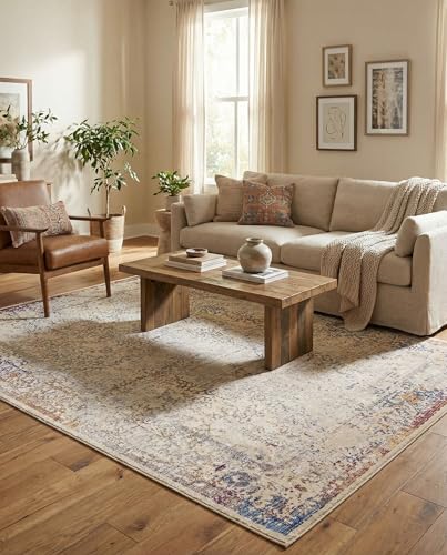 Tapete rectangular beige 6x8.75 pies Rugs.com