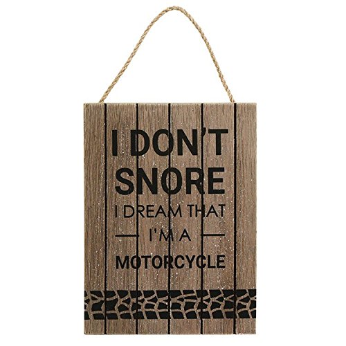 Transomnia Limited I Dont Snore I Dream Im a Motorcycle Fun Wooden Sign Plaque Men Gift For Him