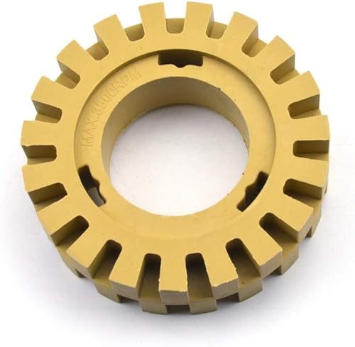 VIBRATITE Removedor de calcomanías de goma para borrador, rueda de 4 pulgadas, removedor de calcomanías adhesivas de rayas, calcomanía de vinilo,