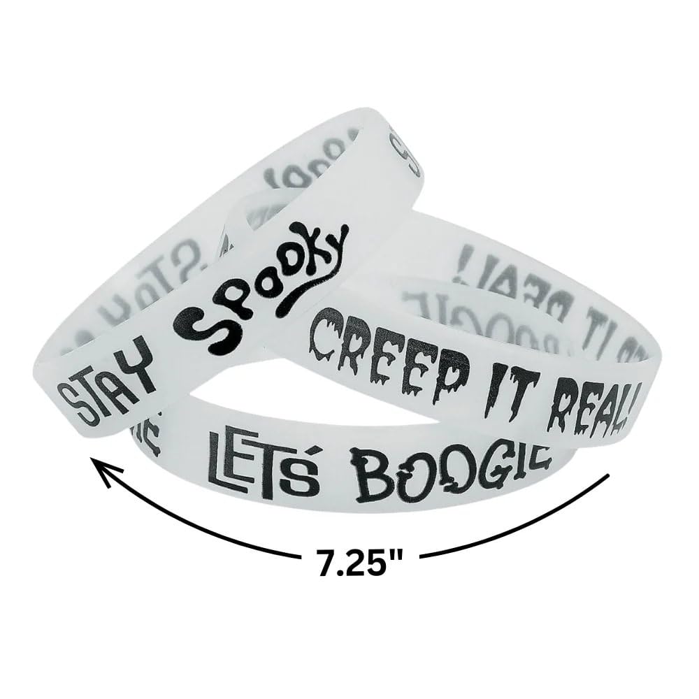 Fun Express HALLOWEEN GLOW RUBBER BRACELETS