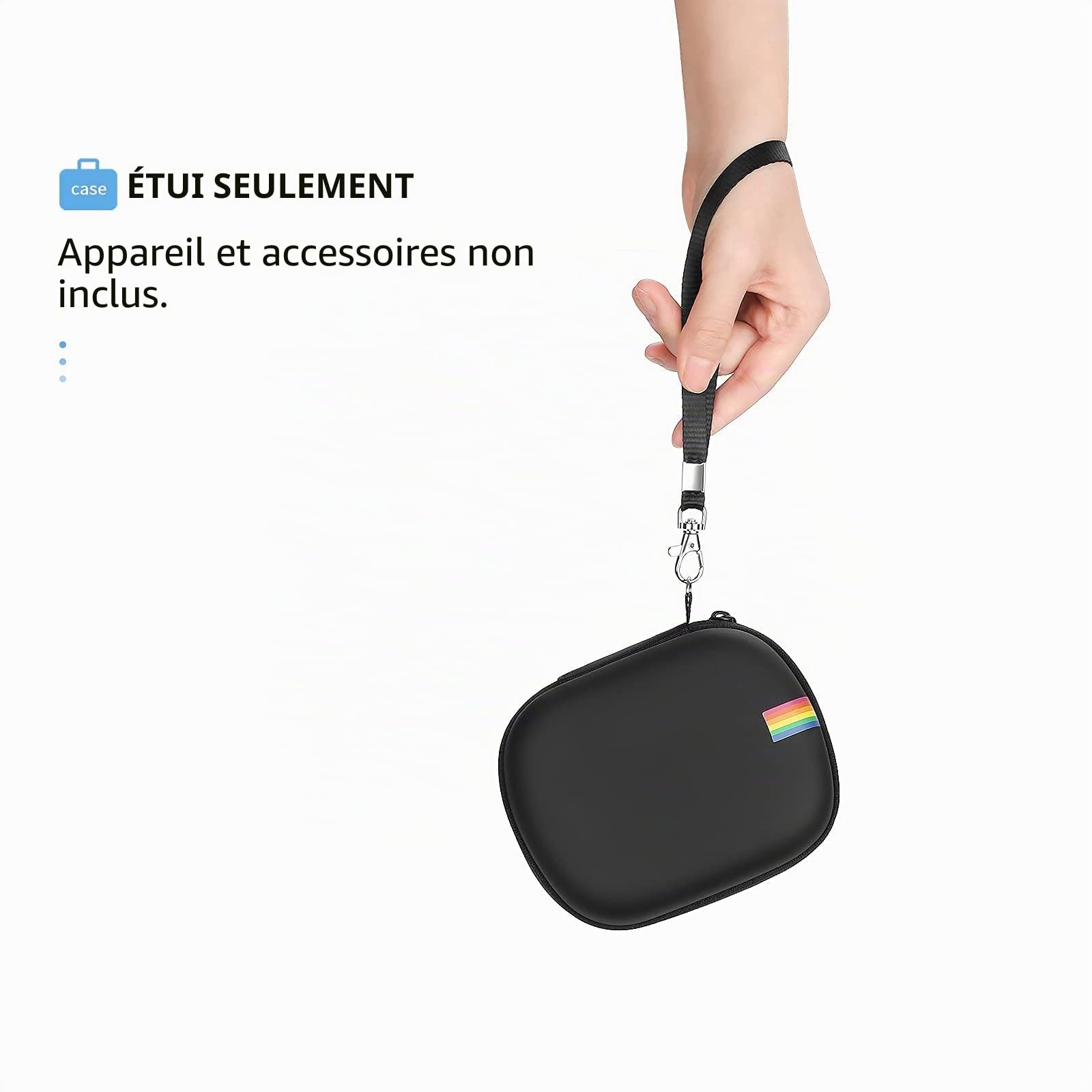 Yinke Étui Housse Polaroid Go Appareil Photo Instantané Coque Rigide Protection Sac Voyage Noir Classic