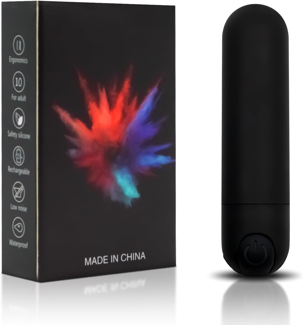 10 Modes Personal Muscle relaxers Vibration Massage Waterproof Quiet, Black