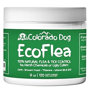 COLORADO DOG 100% Natural Flea & Tick Prevention for Dogs, Chewable â Made in USA Bacon Flavor Soft Chews â Dog Flea & Tick Treatment Control â Oral Pill Repellent Alternative for All Breeds (120 Ct)