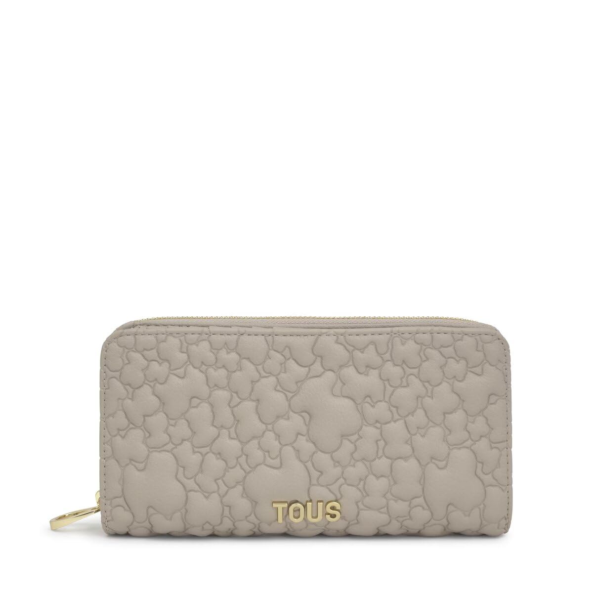 TOUS Women's Billetera Mediana 2002186343 Puffy Bear Topo Medium Wallet, Black/White, Mediano