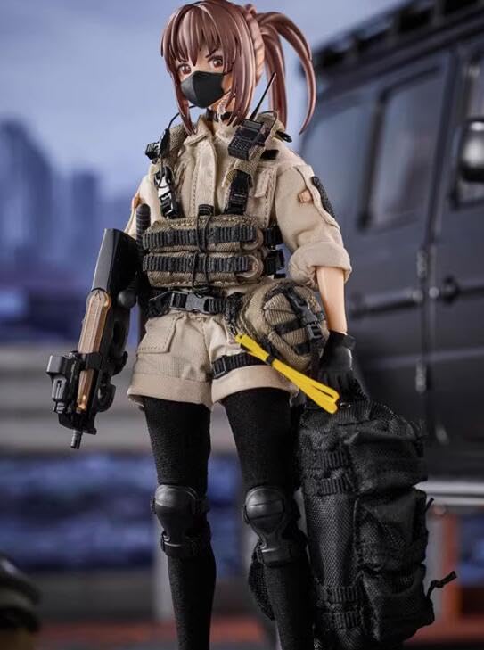 Amazon.co.jp: HASUKI 1/12 警備員 可動フィギュア用