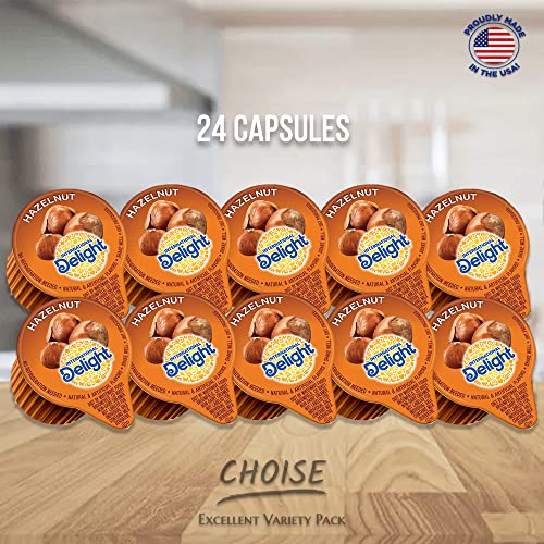 Coffee Creamer Liquid Singles International Delight Variety Pack Healthy | Delicious Delight Caramel Macchiato, French Vanilla And Hazelnut | Coffee Creamer Liquid Variety Pack For Adults - (Pack Of 72) #TOP4