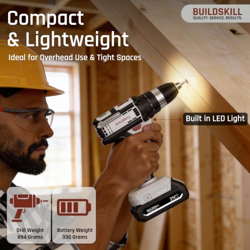Add BUILDSKILL 159 Pcs 21V Cordless Drill Toolkit 21V Drill Kit - Image 7