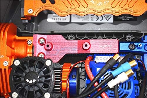 GPM For Traxxas 1/10 Maxx 4WD Monster Truck Upgrade Parts Aluminum Rear Chassis Link Protector - 1Pc Set Green