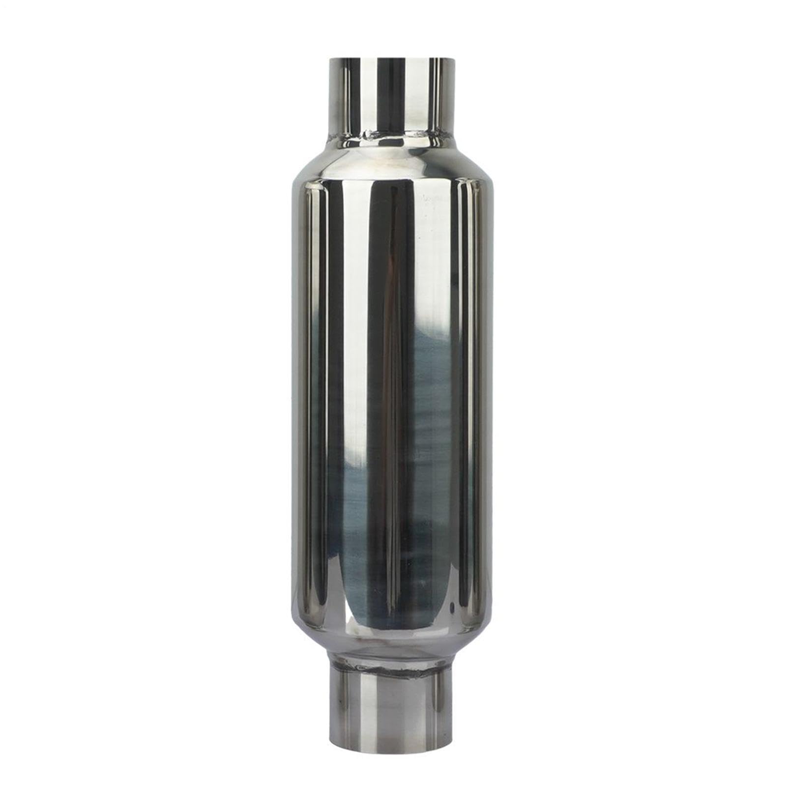 Muffler di scarico delle prestazioni - tubo silenziatore in acciaio inossidabile universale | Resonatore ad alte prestazioni per auto, moto, camion, trattore, tosaerba, solido di saldatura resistente