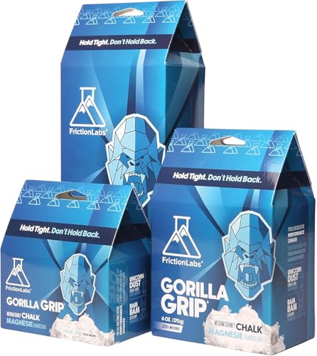 Friction Labs Gorilla Grip 340 g klobige Textur der Neue Standard in Kreide für Klettern Crossfit und Powerlifting jetzt mit 100% recycelbarer Verpackung
