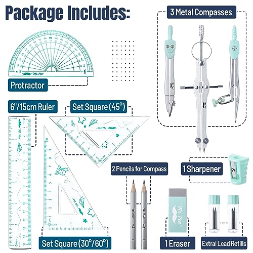 Mr. Pen EEGO001M303 Geometry Set, 13 Pcs thumb #3