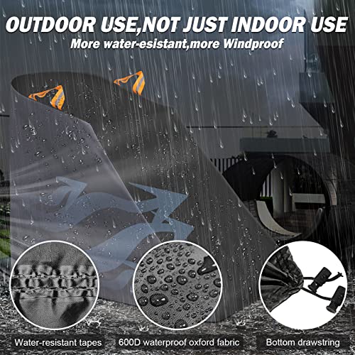Image of XYZCTEM Treadmill Cover Waterproof Dustproof Running Machine Cover Exercise Workout Equipment Protective with Windproof Drawstring and Air Vents for Home Gym Indoor Outdoor