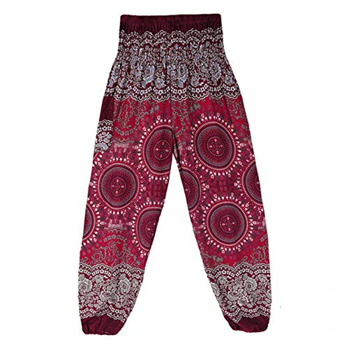Shuangklei Pantalones Harén Mujeres Pantalones Yoga Tango Mandala Pantalones Baggy Gitana Petit...