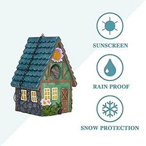 Birdhousesforoutsideresinbirdhousewithhangchaindecorativebirdcageoutdoorgardendecorforhummingbirdbluebirdcardinalandotherbird Urban Country Home Decor Bird houses for outside resin bird house with hang chain decorative bird cage outdoor garden decor for hummingbird bluebird cardinal and other bird urban country home decor