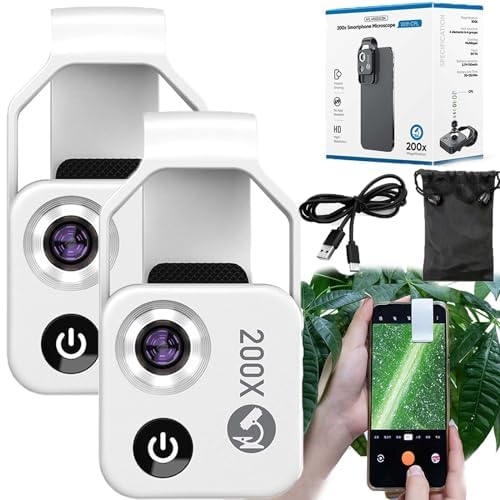 ナノズーム 200倍 iPhone用 ナノズーム ナノズーム 200倍倍率ズーム ナノズーム ナノサイト X200 iPhone用200倍ズームレンズ ナノズーム 顕微鏡レンズ ナノズーム 携帯電話レンズ (白*2、CPL付き)
