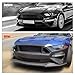 KAKABAS Grille Guards & Grilles Mesh Front Bumper Upper Hood Grille Grill, Compatible with Ford Mustang 2018-2023 GT EcoBoost, Black Honeycomb Pattern Front Bumper Grille(Will not fit Shelby GT500)