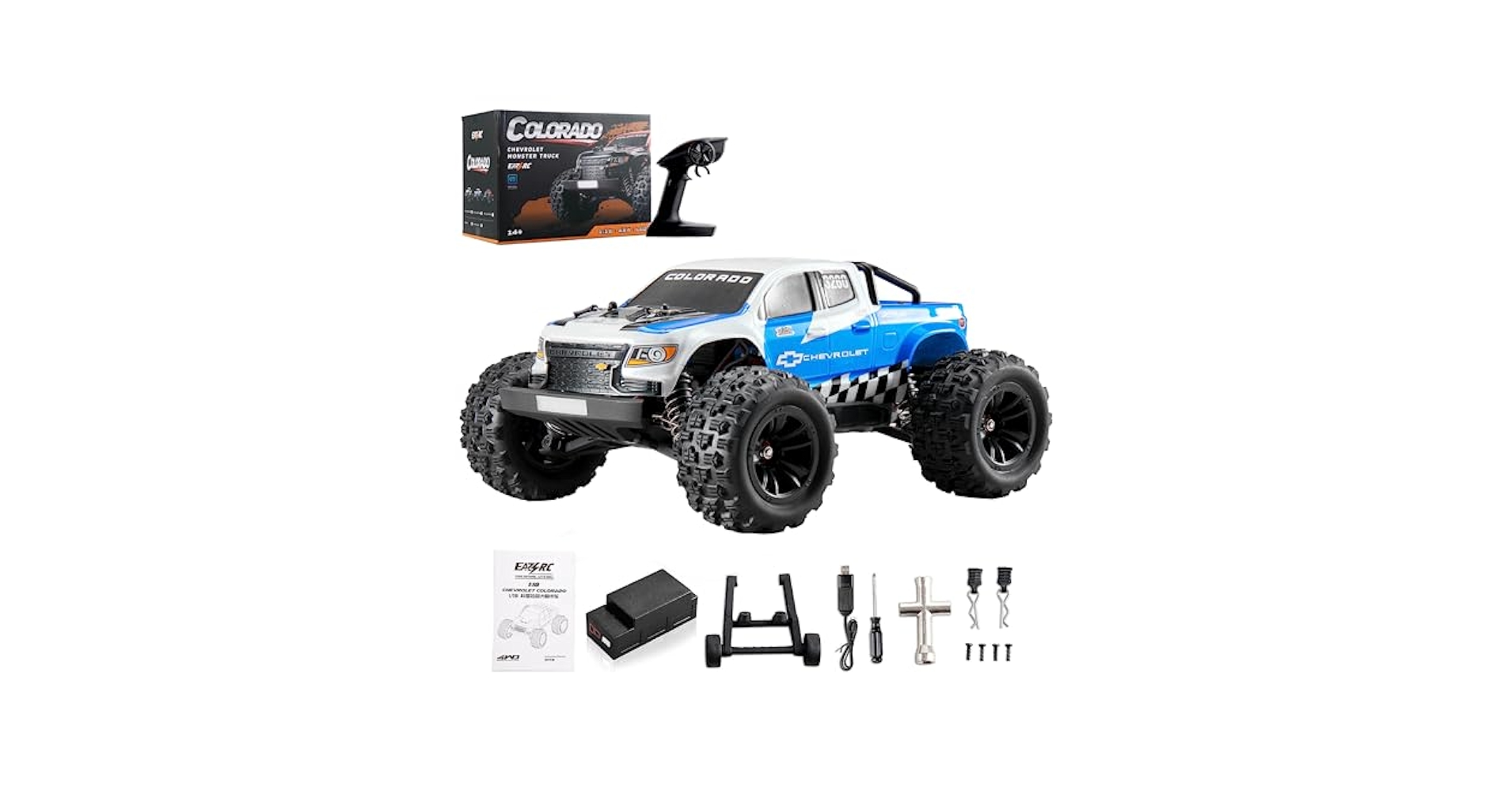 ほしEAZRC COLORADO モンスタートラック 1/18 Amazon.com: BEEZRC EAZYRC 1/18 RC Monster Truck Fast RC