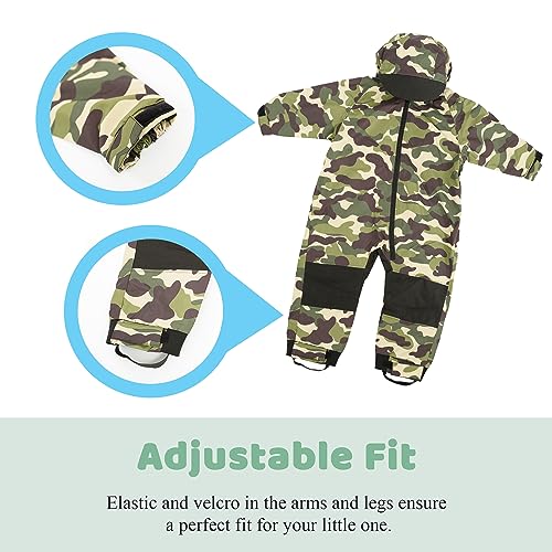 Kids Toddler Rain Suit - Muddy Buddy Waterproof Coverall One Piece Weather Resistant Baby Jacket2