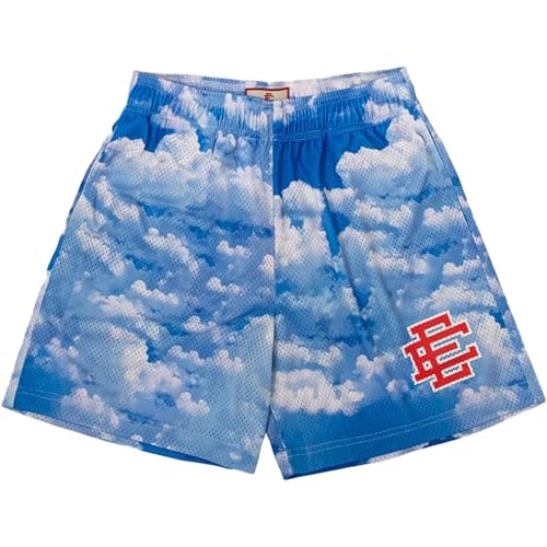 QiuBeiAii Mens Printed Athletic Shorts Breathable Basketball Shorts with Pockets for Running and Fitness (Medium color-12)