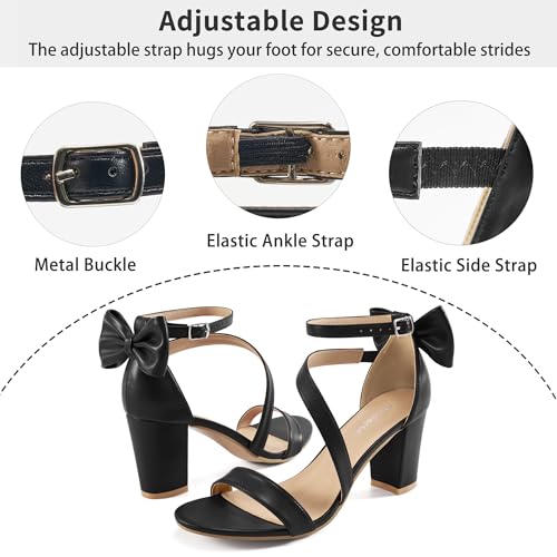 Image of Reimferce Womens Comfortable Heels for Wedding: No Blisters & Sore Feet by 40% Better Shock Absorption During Wedding - 8-Hour Keeping Pain-Free for Brides & Bridesmaids