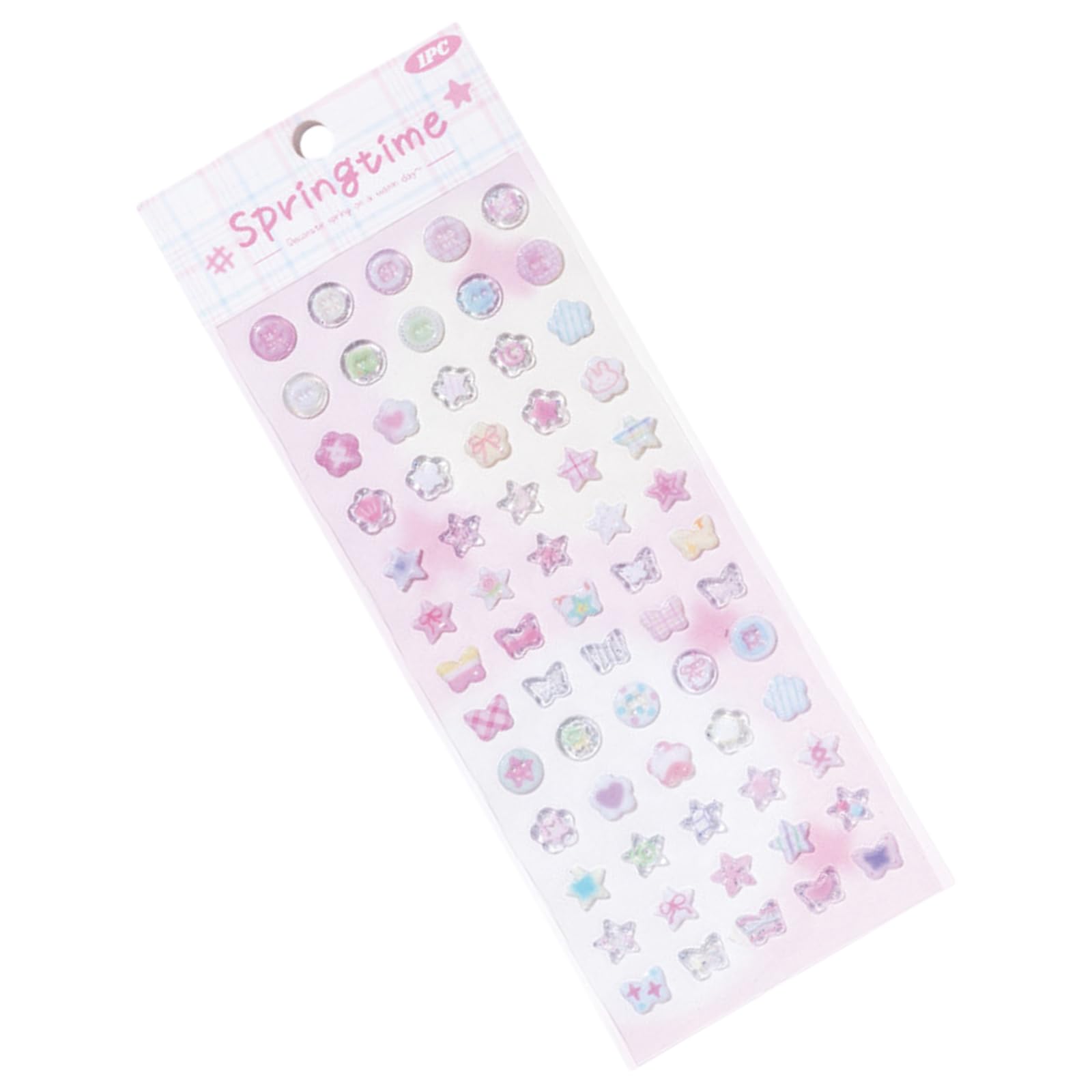 Star Shape Sticker Scrapbook Epoxy Decorative for Arts Craft Greeting Cards Scrapbooking Decoration Stationery