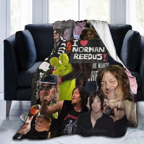 SBKGBIEHG Daryl Dixon - Manta de forro polar Norman Reedus, manta de franela de forro polar suave, regalos de felpa para sofá, decoración de dormitorio, 40 x 30 pulgadas