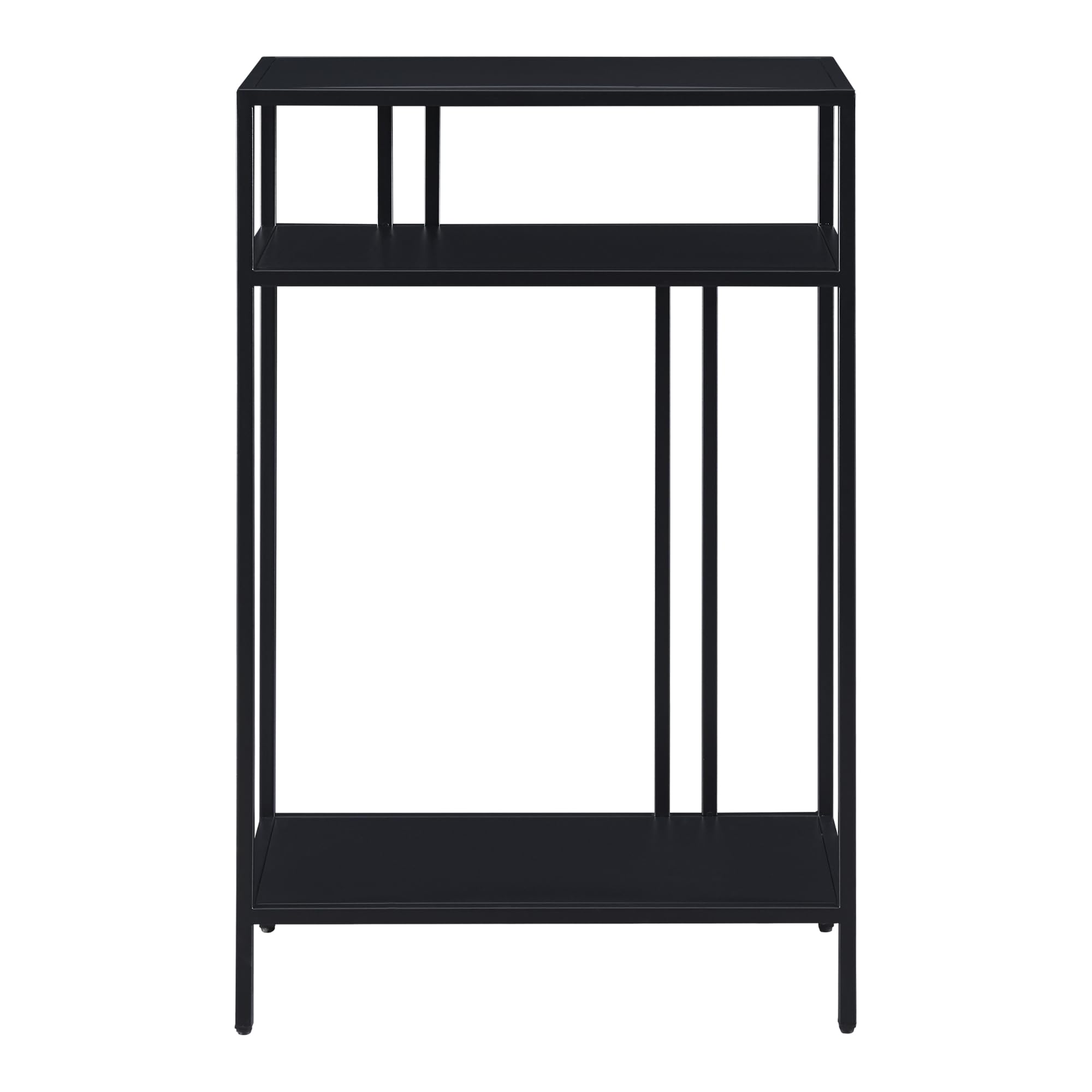 [en.casa] Konsolentisch Kumlinge Wohnzimmertisch schmal 55 x 30 x 85 cm Flurtisch mit Ablage Diele Metall Schwarz