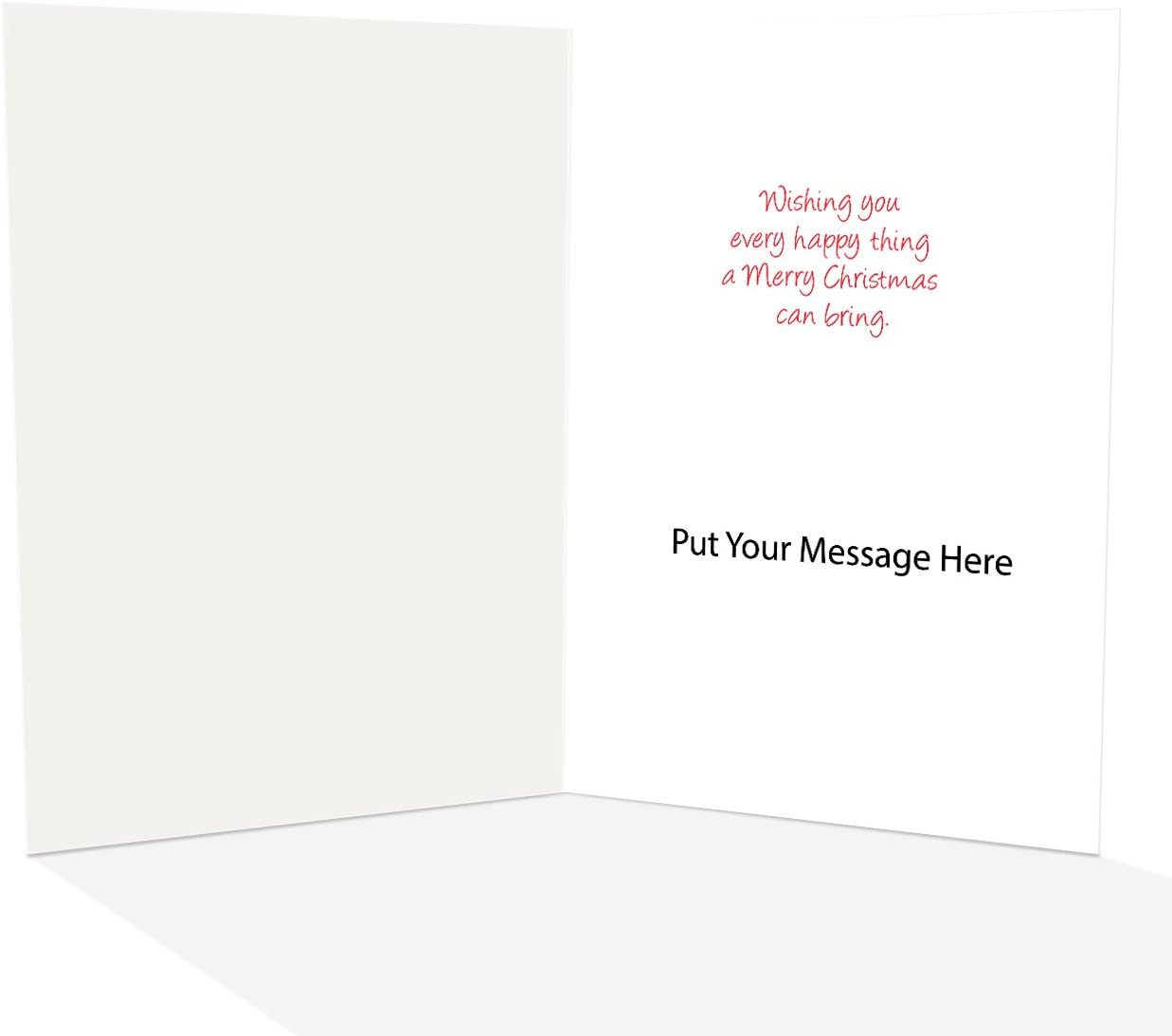 Stonehouse Collection Personalized - Santa Gives Dogs Presents Too! - Funny Christmas Card - 24 Boxed Cards and Envelopes (Personalized)